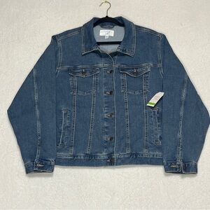 Time and Tru Denim Trucker Jacket Medium Wash NWT Size XXXL 22